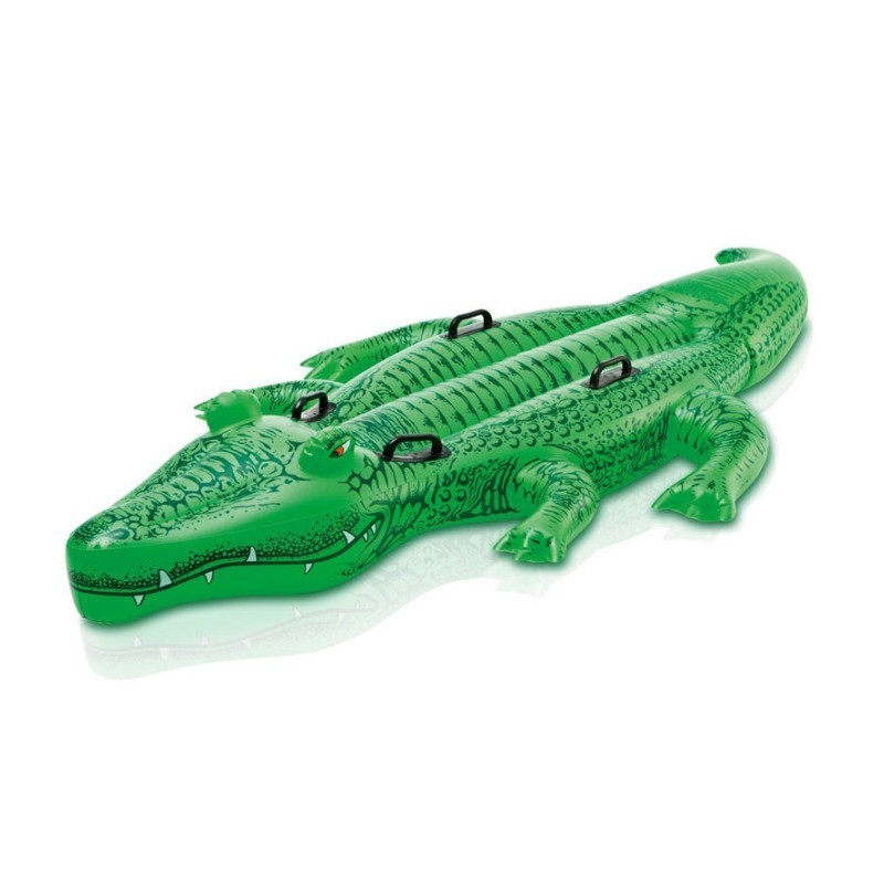 YongRong factory crocodile ride on children's water inflatable floating row animal floating bed water inflatable toys