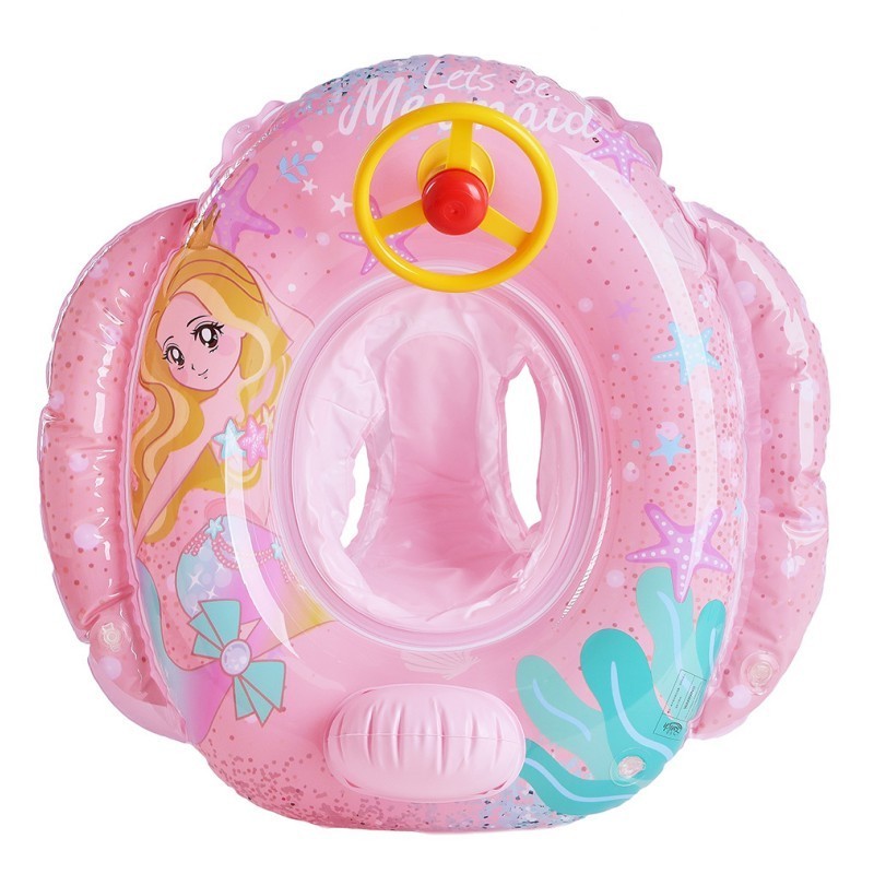 YongRong factory Children's steering wheel seat ring infant seat ring inflatable water swimming ring