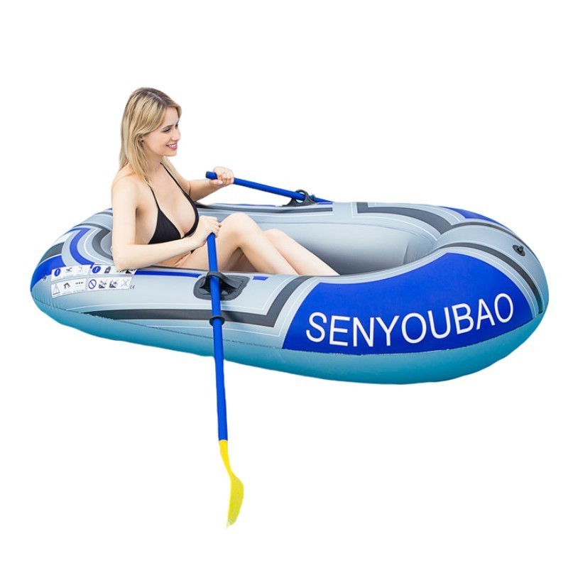 YongRong factory PVC kayak Rubber dinghy thick folding machine boat thickened one person inflatable fishing boat