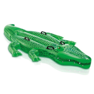 YongRong factory crocodile ride on children's water inflatable floating row animal floating bed water inflatable toys