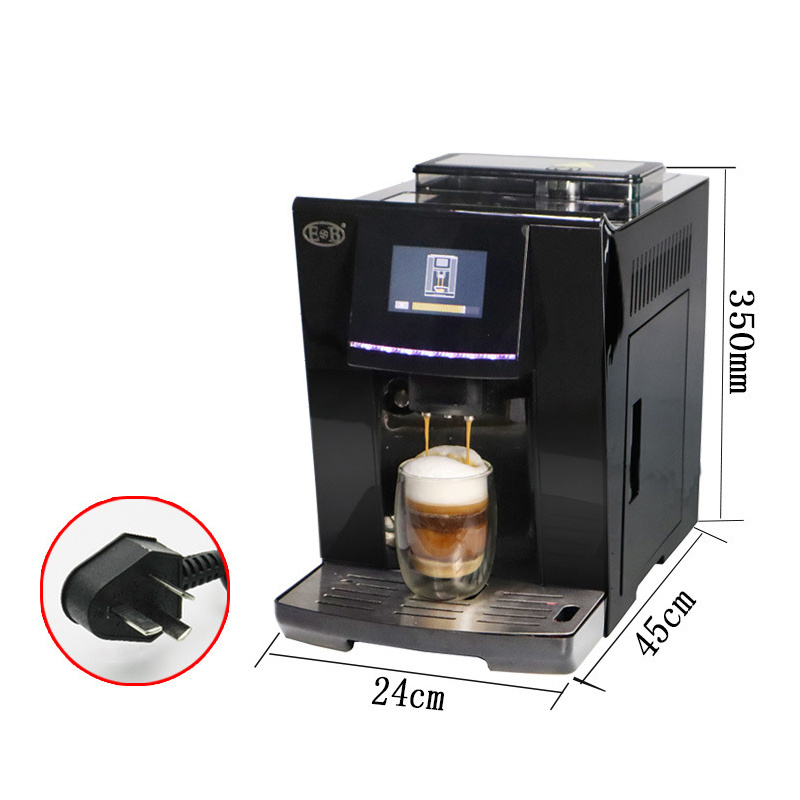 Fully automatic commercial steam milk bubble American touch screen coffee machine