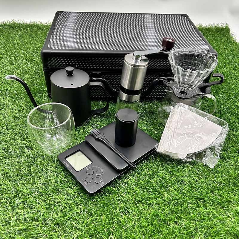 Travel Pour Over Coffee Maker Gift Set Outdoor travel camping portable hand brewed coffee set mocha business gift set