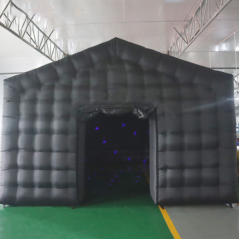 Portable LED Disco Lighting Mobile Bar Club Tent Inflatable Cube Party Tent Inflatable Nightclub