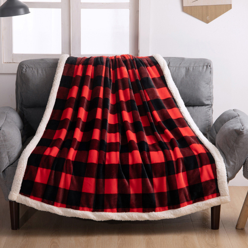 Wholesale of Double-Layered Sheepskin Fleece Blankets, Bestselling Plaid Blankets, and Flannel Blankets