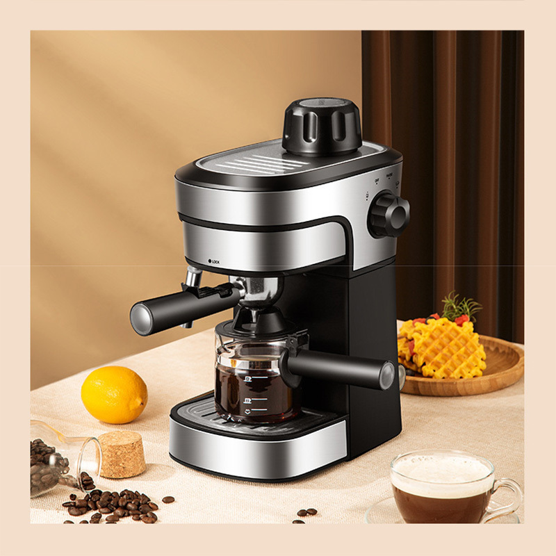 Small semi-automatic high-pressure steam integrated coffee machine