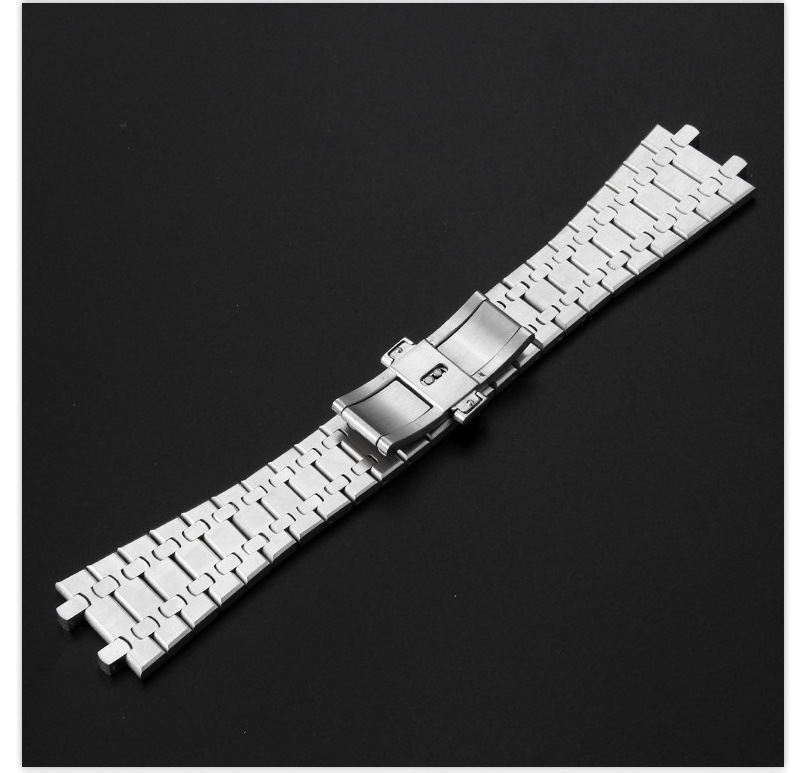 High Quality Luxury Watch Accessories Steel Watch Band 316L Stainless Steel watch Bracelet 26mm For AP 15400 15500 Watchstrap