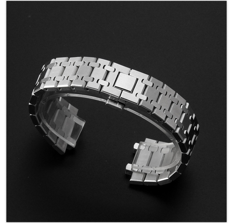 High Quality Luxury Watch Accessories Steel Watch Band 316L Stainless Steel watch Bracelet 26mm For AP 15400 15500 Watchstrap