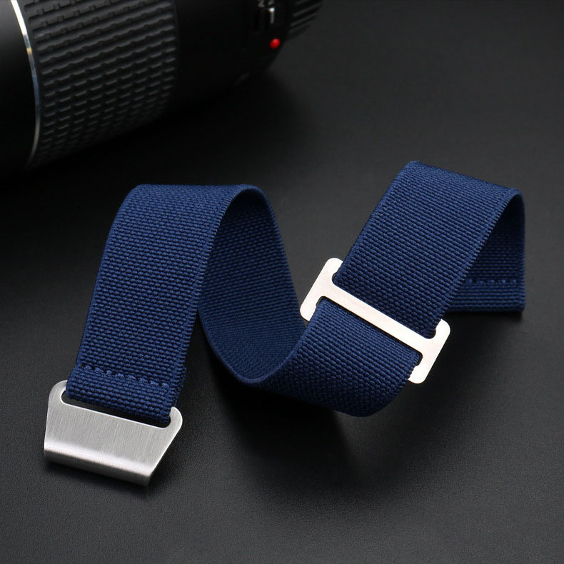 High Quality Marine French Force DNC Strap Watch Band 20mm 22mm Stretch Elastic Parachute Watch Strap