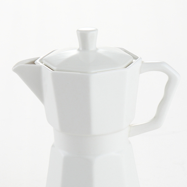 Wholesale Modern White Ceramic Tea Pot