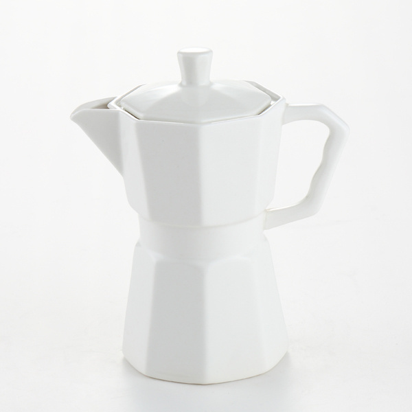 Wholesale Modern White Ceramic Tea Pot