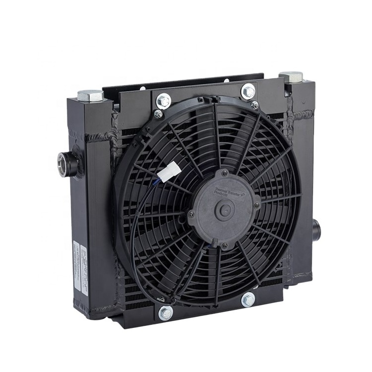 aluminum bar plate fin charge air cooler with fan