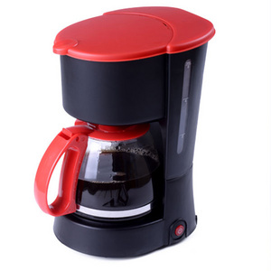 2018 hot selling 650 watts 4-6 cup red and black color  rohs certificate drip pour over  coffee maker with low price