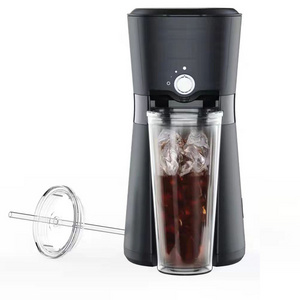 Instant single serve hot ice coffee machine maker electric chiller tumbler cold brew iced drip coffee maker