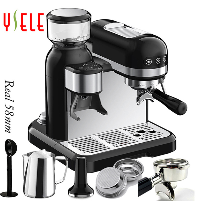 Classic sperso comercial retro coffee maker machine spresso CKD business coffee maker machine with screen for office