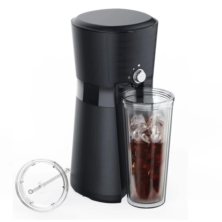 Instant single serve hot ice coffee machine maker electric chiller tumbler cold brew iced drip coffee maker