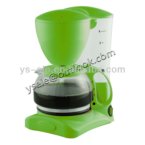 red purple green yellow colored 0.6L coffee maker unique coffee makers with CB.CE.GS. ETL. certificate