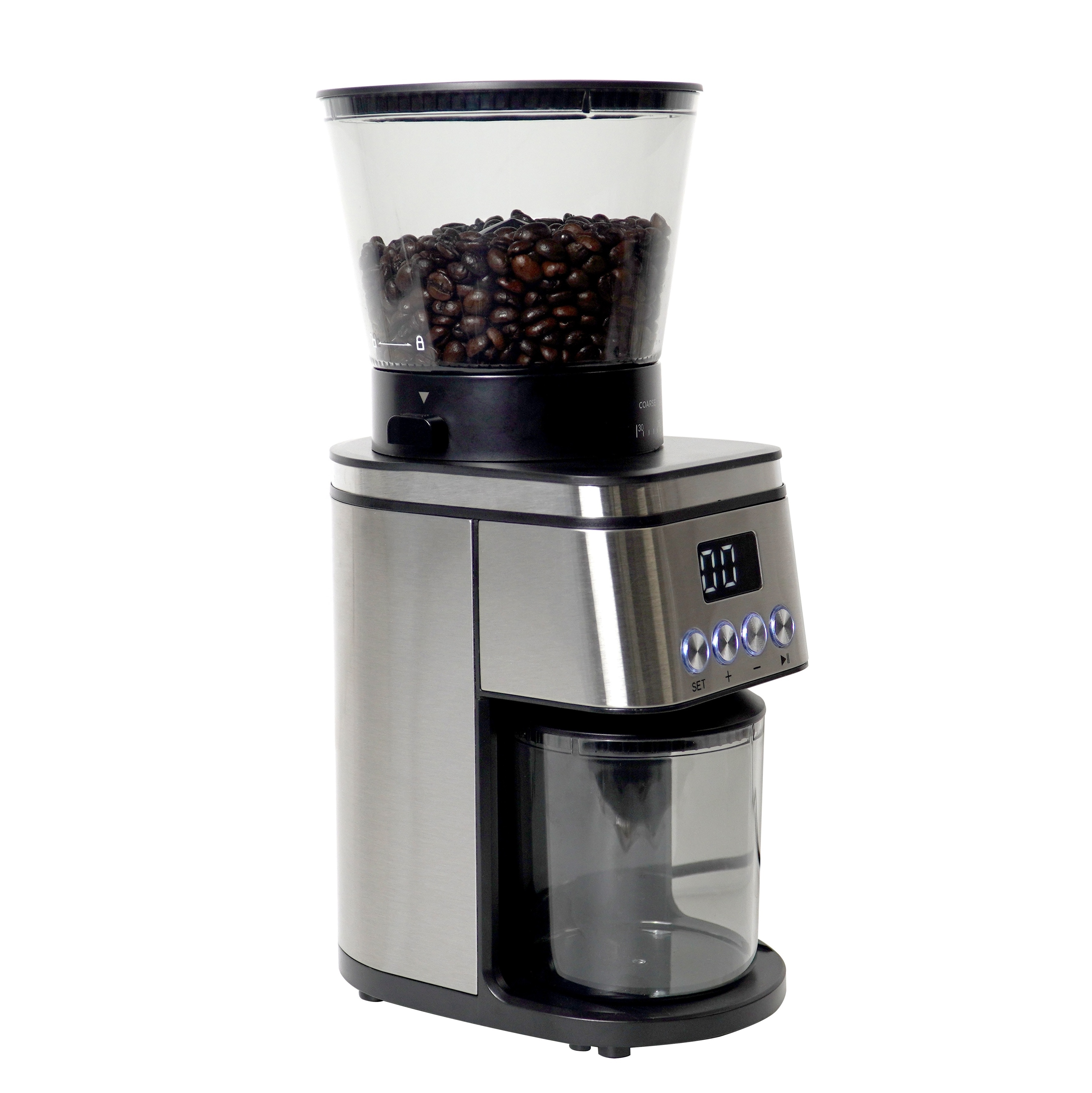 Automatic Professional Large Commercial Digital Electric Espresso Steel Burr Coffee Bean Machine Coffee Grinder