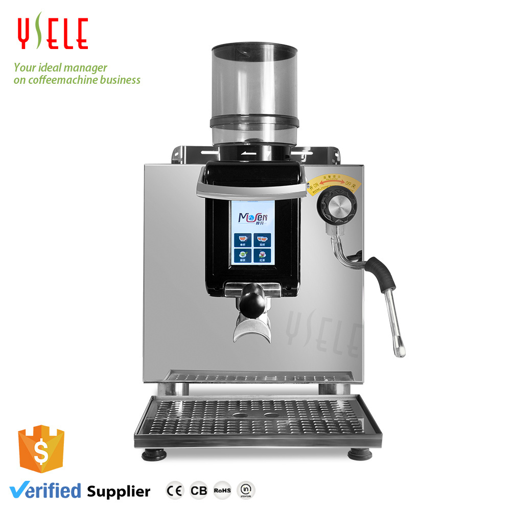 2022 China Brewer Grinder Express Maker Automatic Coffee Machine Commercial For Espresso Long Coffee Cappuccino Latte