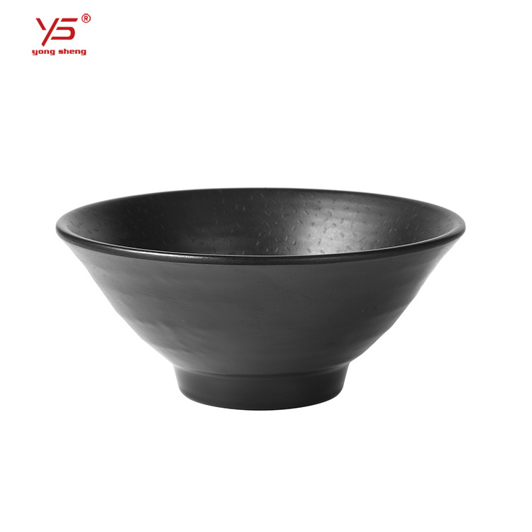 Good corrosion resistance hot pot restaurants bowls for ramen rice black custom ramen noodle bowl