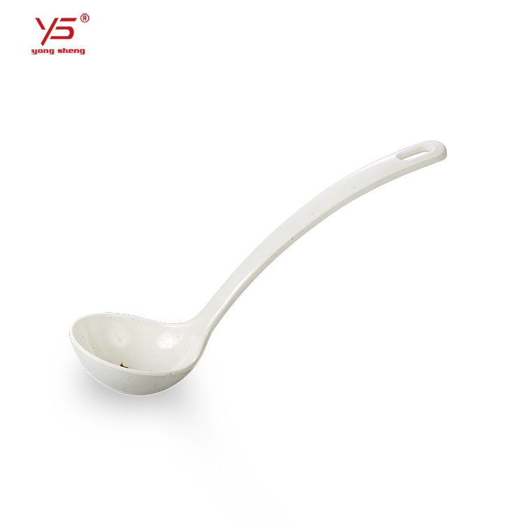 Yongsheng Eco-friendly imitation porcelain big plastic spoon,plastic spoon long,plastic cooking spoon