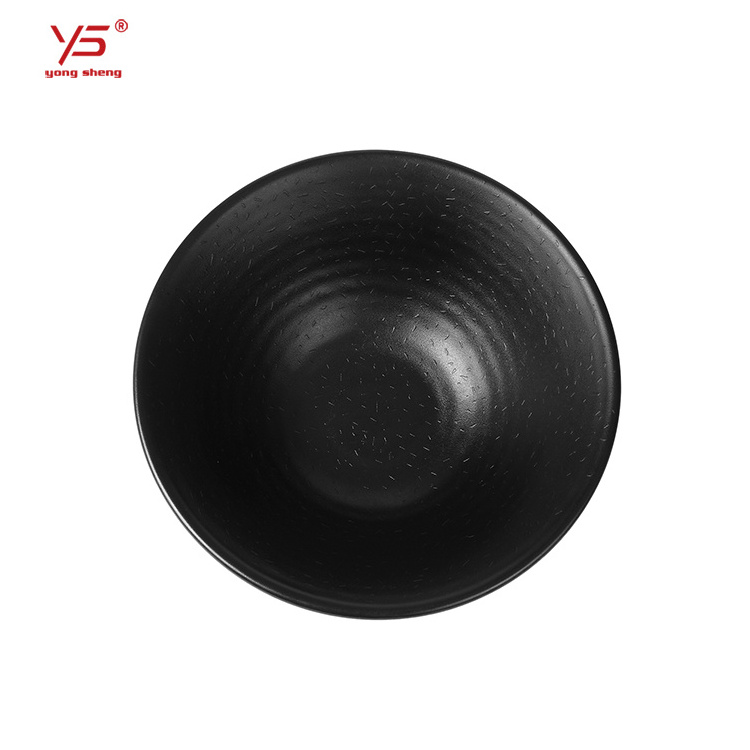 Good corrosion resistance hot pot restaurants bowls for ramen rice black custom ramen noodle bowl