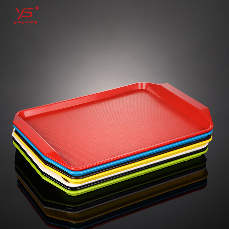 OEM welcome unbreakable restaurant modern tray handle,non slip rectangle drinks tray,portable communion tray