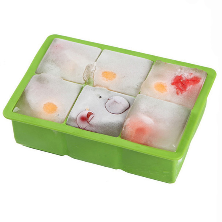 Wholesale custom home ice cream maker 6 square ice cube maker