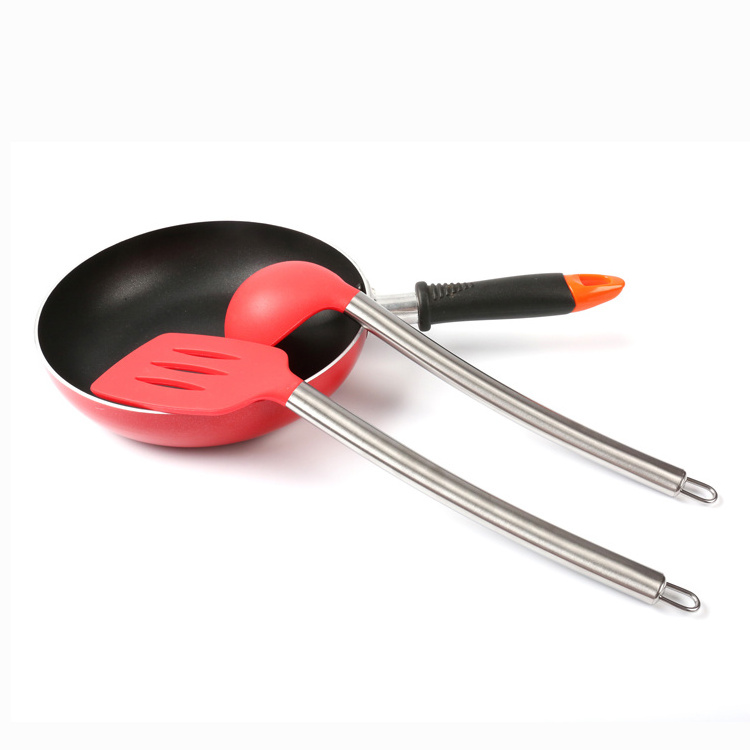 Factory wholesale silicone stainless steel kitchen utensils,Silicone kitchen utensils china,Kitchen set utensil