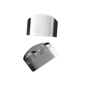 Kitchen stainless steel double finger vegetable cutting finger protector finger guard