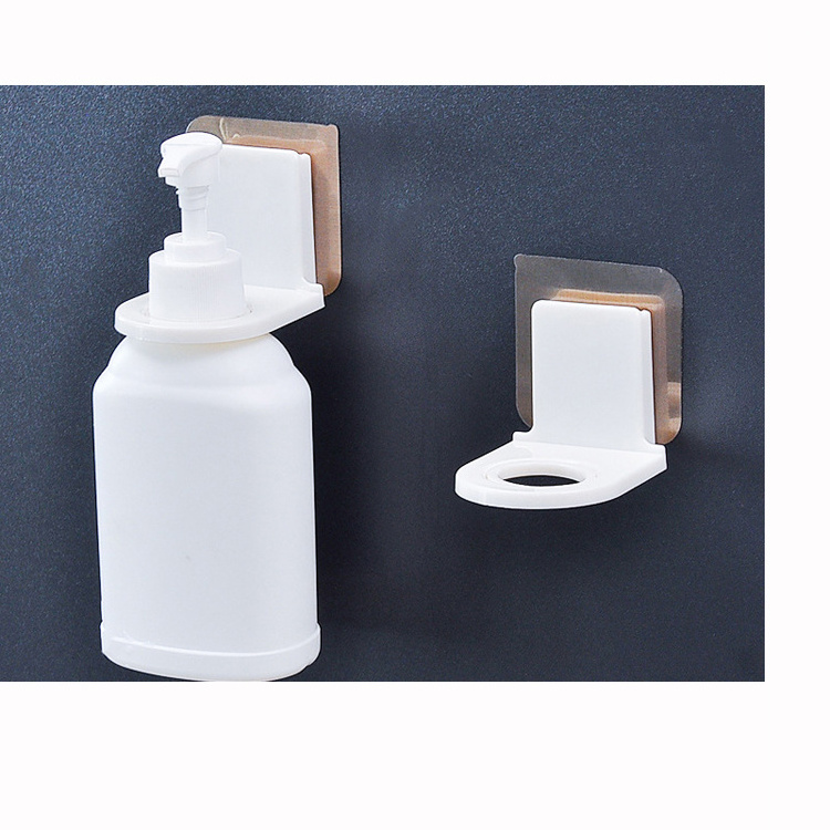 Bottle Clamp Wall Mounted Self Adhesive Shower Gel Shampoo Rack Liquid Soap Holder Shower Gel Holder for Home Bathroom