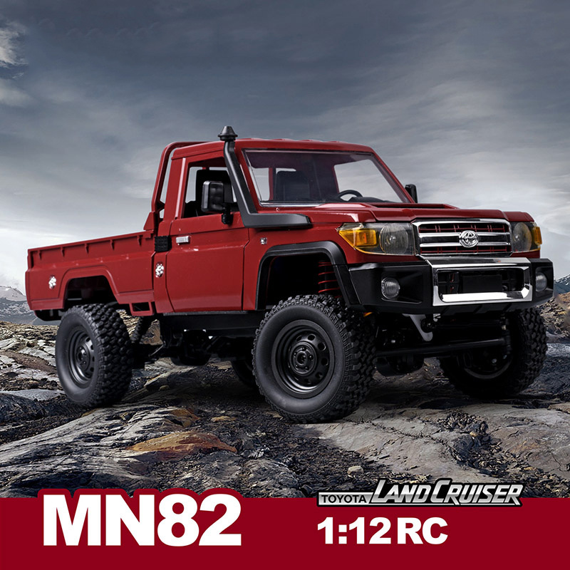 MN-82 RC Model Hobby RC Car 1:12 Scale 2.4Ghz 4WD Land Cruiser Off-road Vehicle Speed Control  Radio Control Car Toy