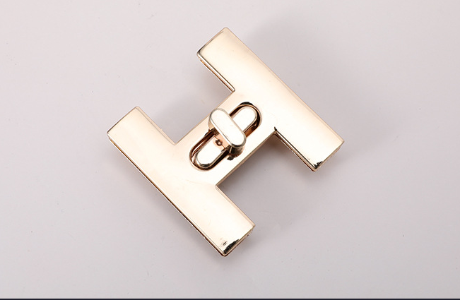 Guangdong Youshun Custom Metal Gold Purse Snap Lock Handbag Hardware Clasp Decor Push Closure Turn Twist Lock Metal Purse Lock