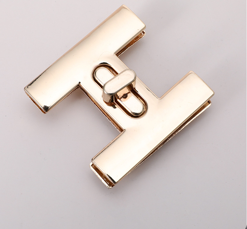 Guangdong Youshun Custom Metal Gold Purse Snap Lock Handbag Hardware Clasp Decor Push Closure Turn Twist Lock Metal Purse Lock