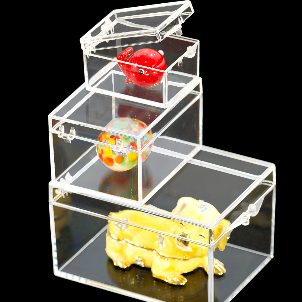 High Quality Customized Clear Lucite Plexiglass Cube and Rectangle Boxes for Factories and Shops