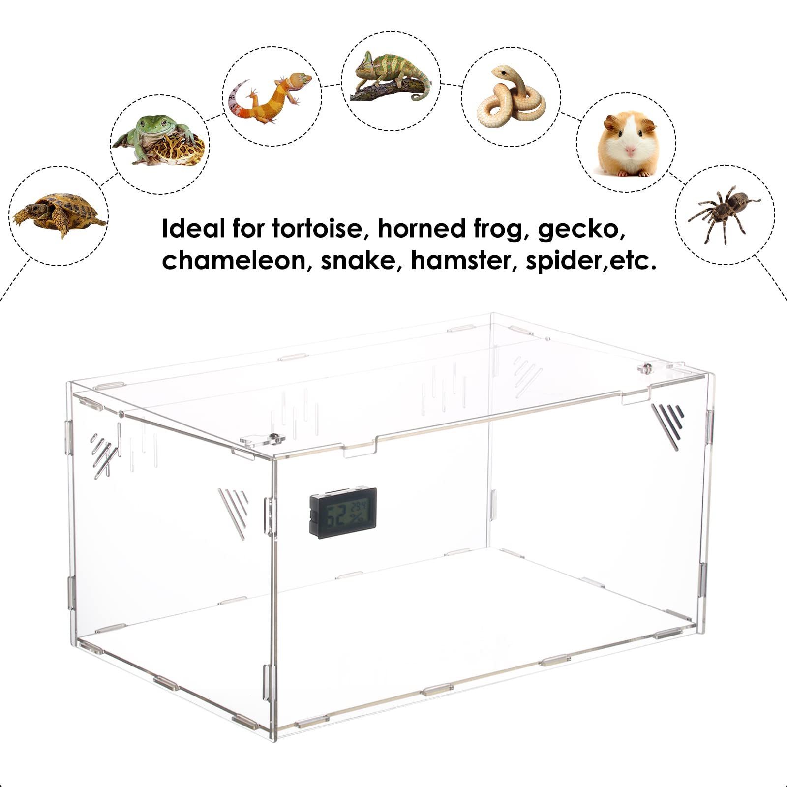 Wholesale Acrylic Display Box Custom Acrylic Reptile Terrarium Reptile Breeding Box