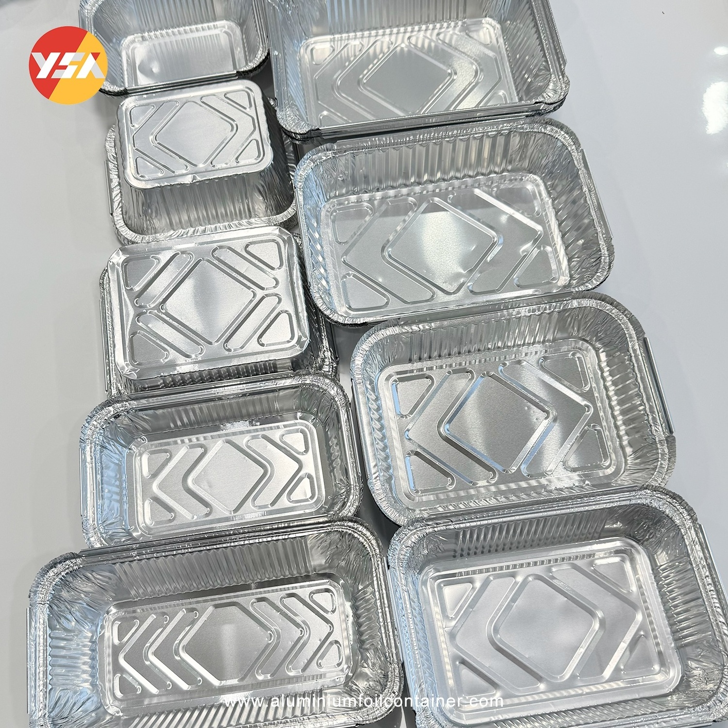 Wholesale Disposable Aluminum Foil Tray Sizes Takeaway Aluminium Foil Pans Aluminum Food Foil Container