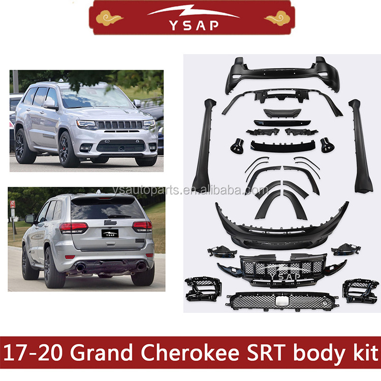 High quality car parts SRT style body kit for Grand Cherokee 2017-2020