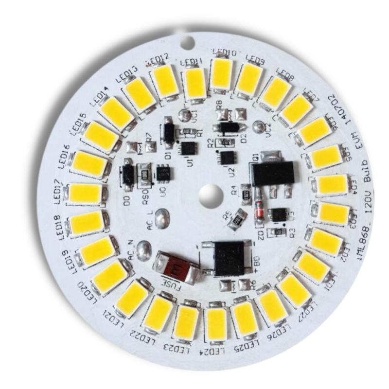 LED PCB Board 3W: White LED Ring Light PCB for Photography Aluminum lighting bare circuit boards