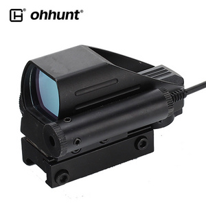 OEM ODM Red Green Dot Laser 4 Reticles Illuminated Scope Fit 20-22mm Hunting Red Laser Dot Sight Scope with Switch Pressure