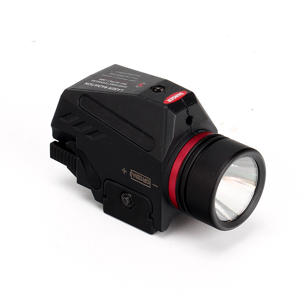 OEM ODM 150 Lumen Red Laser Light Combo 20mm Mount Tactical LED Light Hunting Sight Scope Mini Red Laser Sight Flashlight