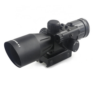 YSC 2.5-10x40 IR Optic Scope Red Illuminated With Red Laser Sight 40mm Hunting Scope