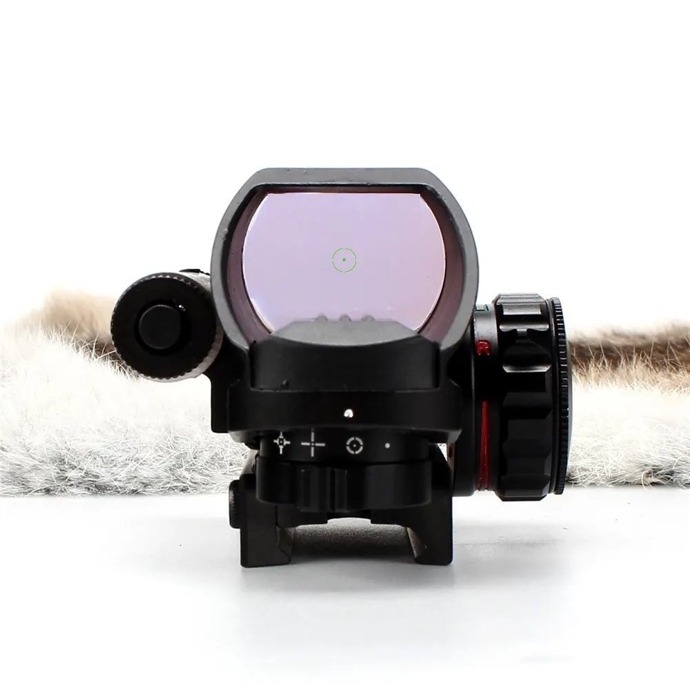 OEM ODM Red Green Dot Laser 4 Reticles Illuminated Scope Fit 20-22mm Hunting Red Laser Dot Sight Scope with Switch Pressure