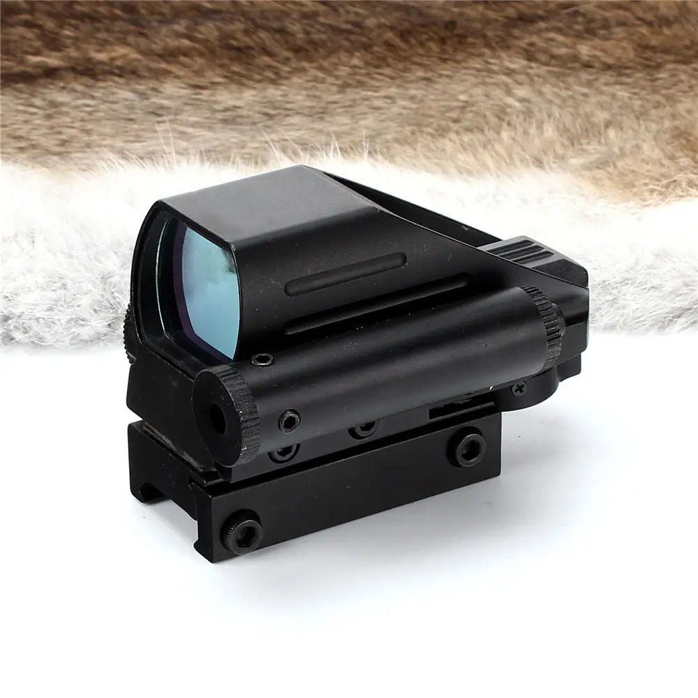 OEM ODM Red Green Dot Laser 4 Reticles Illuminated Scope Fit 20-22mm Hunting Red Laser Dot Sight Scope with Switch Pressure