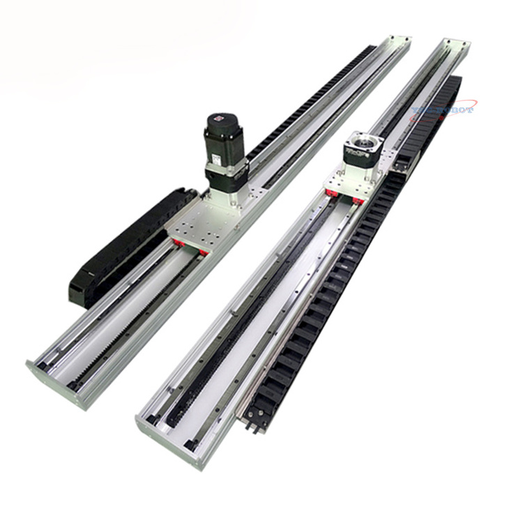 Customized Heavy Duty Long Stroke Linear Guide Rack and Pinion Drive Linear Stage CNC Actuator Linear Module with Servo Motor