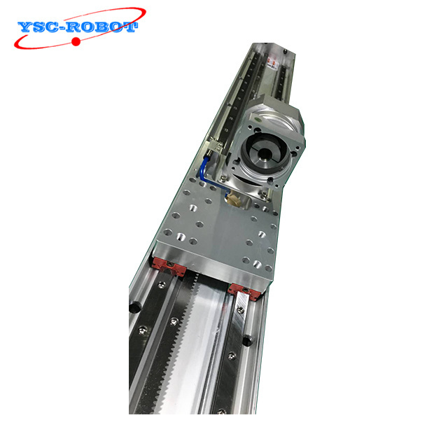 3 meters high standard linear guide rack and pinion robot arm aluminum