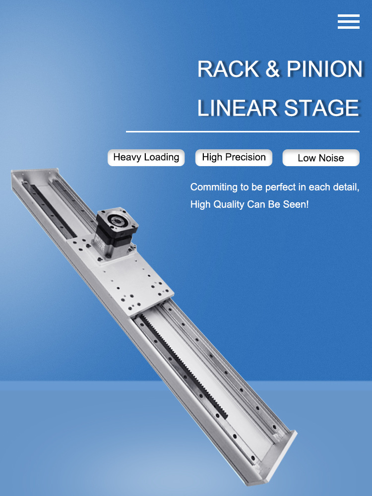 6 meters long stroke heavy load linear rack and pinion industrial ...