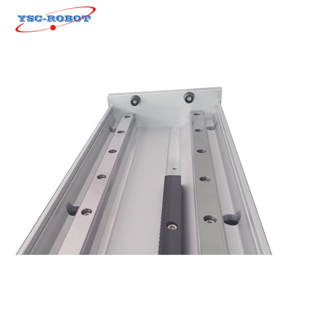 3 meters high standard linear guide rack and pinion robot arm aluminum