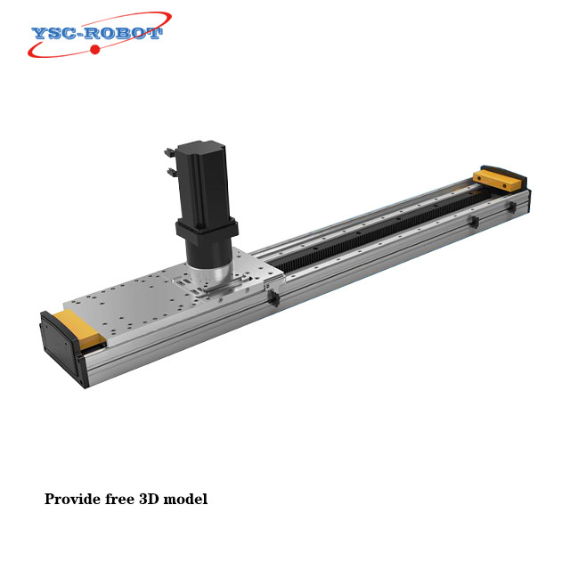 Customized Length Robot Arm Heavy Duty Rack and Pinion Drive Linear Axis Motion Rail System CNC Actuator