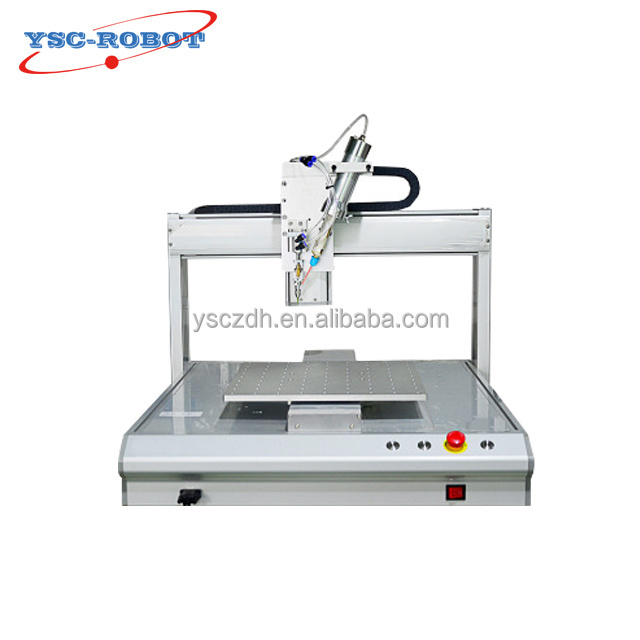 Automatic Bench Top Desktop 3 axis PLC Programmable High Speed Speaker Glue Dispenser Syringe Glue Dispensing Machine