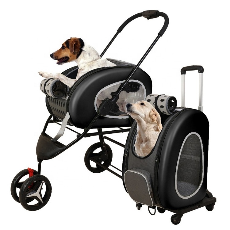 New Arrival 5-in-1 Pet Carrier Backpack with wheels Pet Carriers for Dogs Cats